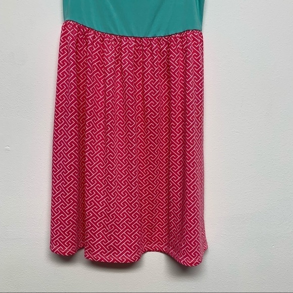 Mainstreet Connection Size S/M Teal Pink White Cover Up Dress NWT - Picture 3 of 11
